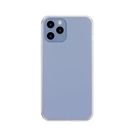 Baseus Baseus Frosted Glass Case Sztywne etui z elastyczną ramką iPhone 12 Pro Max Biały (WIAPIPH67N-WS02)