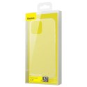 Baseus Baseus Frosted Glass Case Sztywne etui z elastyczną ramką iPhone 12 Pro Max Biały (WIAPIPH67N-WS02)