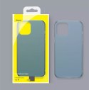 Baseus Baseus Frosted Glass Case Sztywne etui z elastyczną ramką iPhone 12 Pro Max Biały (WIAPIPH67N-WS02)