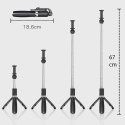 BlitzWolf Uchwyt Selfie Stick Tripod P50 na telefon kijek do zdjęć + Pilot Bluetooth Czarny