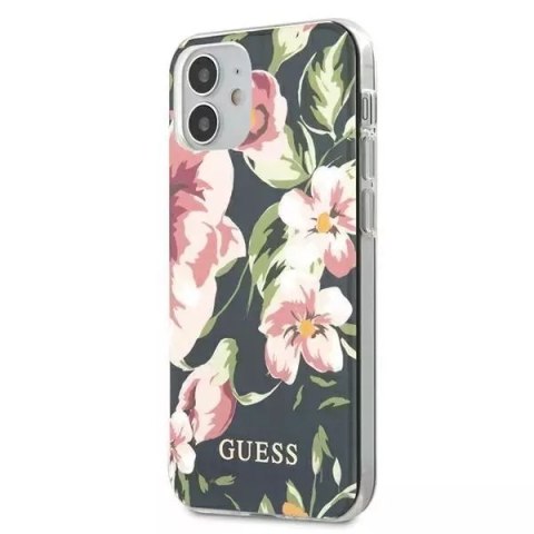 Guess Guess GUHCP12SIMLFL03 iPhone 12 mini 5,4" granatowy/navy N°3 Flower Collection