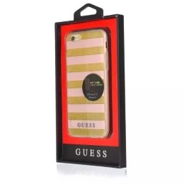 Guess Guess GUHCP6STGPI iPhone 6/6S pink hardcase Ethnic Chic Stripes 3D