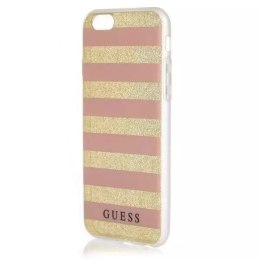 Guess Guess GUHCP6STGPI iPhone 6/6S pink hardcase Ethnic Chic Stripes 3D