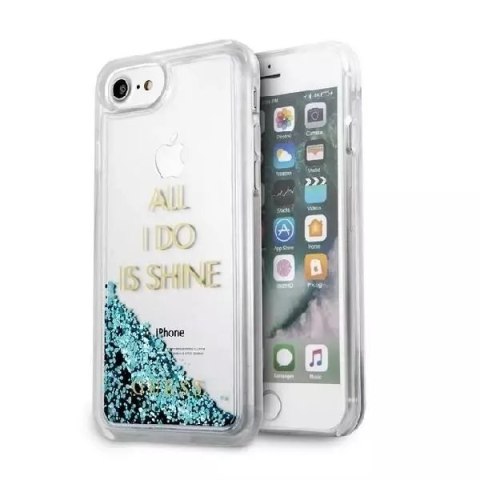 Guess Guess GUHCP7GLUQBL iPhone 6/7/8 /SE 2020 niebieski/blue hard case Liquid Glitter Party Guess Guess GUHCP7GLUQBL iPhone 6/7/8 /SE 2020 niebieski/blue hard case Liquid Glitter Party