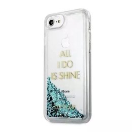 Guess Guess GUHCP7GLUQBL iPhone 6/7/8 /SE 2020 niebieski/blue hard case Liquid Glitter Party