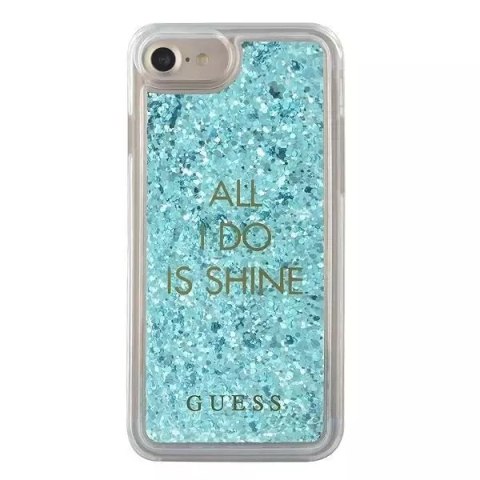 Guess Guess GUHCP7GLUQBL iPhone 6/7/8 /SE 2020 niebieski/blue hard case Liquid Glitter Party Guess Guess GUHCP7GLUQBL iPhone 6/7/8 /SE 2020 niebieski/blue hard case Liquid Glitter Party
