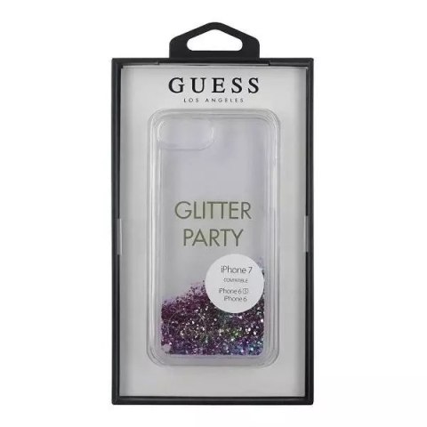 Guess Guess GUHCP7GLUQPU iPhone 6/7/8 /SE 2020 fioletowy/purple hard case Liquid Glitter Party Guess Guess GUHCP7GLUQPU iPhone 6/7/8 /SE 2020 fioletowy/purple hard case Liquid Glitter Party