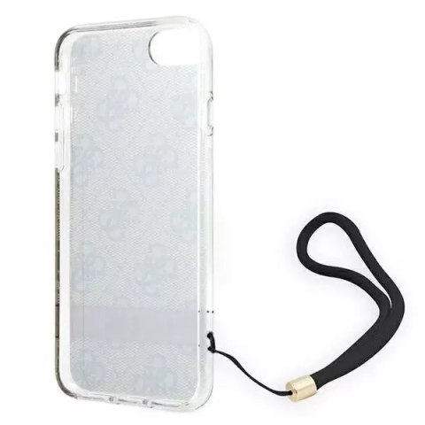 Guess Guess GUOHCI8H4STW iPhone SE 2022 / SE 2020 / 7/ 8 brązowy/brown hardcase 4G Print Strap Guess Guess GUOHCI8H4STW iPhone SE 2022 / SE 2020 / 7/ 8 brązowy/brown hardcase 4G Print Strap