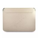 Guess Guess Sleeve GUCS13PUSASLG 13" złoty /gold Saffiano Script