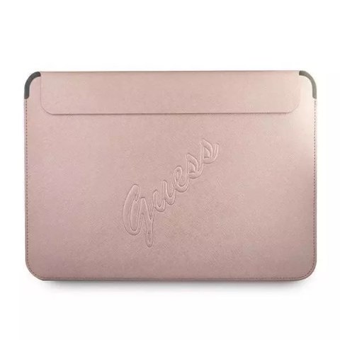 Guess Guess Sleeve GUCS13PUSASPI 13" różowy /pink Saffiano Script Guess Guess Sleeve GUCS13PUSASPI 13" różowy /pink Saffiano Script