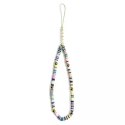 Guess Guess zawieszka GUSTPEAM Phone Strap wielokolorowy Heishi Beads