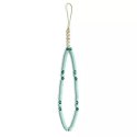 Guess Guess zawieszka GUSTPEARP Phone Strap niebieski Heishi Beads