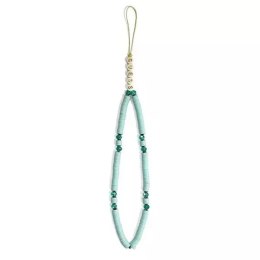 Guess Guess zawieszka GUSTPEARP Phone Strap niebieski Heishi Beads