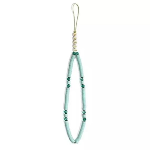 Guess Guess zawieszka GUSTPEARP Phone Strap niebieski Heishi Beads Guess Guess zawieszka GUSTPEARP Phone Strap niebieski Heishi Beads