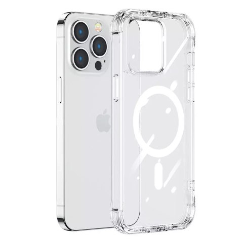 Joyroom Joyroom Magnetic Defender magnetyczne etui do iPhone 14 Plus pancerny pokrowiec z haczykami podstawką przezroczysty (kompatybiln Joyroom Joyroom Magnetic Defender magnetyczne etui do iPhone 14 Plus pancerny pokrowiec z haczykami podstawką przezroczysty (kompatybiln