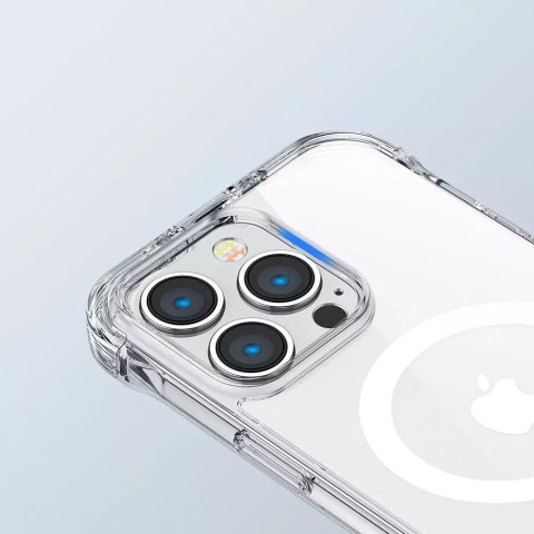 Joyroom Joyroom Magnetic Defender magnetyczne etui do iPhone 14 Plus pancerny pokrowiec z haczykami podstawką przezroczysty (kompatybiln Joyroom Joyroom Magnetic Defender magnetyczne etui do iPhone 14 Plus pancerny pokrowiec z haczykami podstawką przezroczysty (kompatybiln