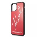Karl Lagerfeld Karl Lagerfeld KLHCN58DLKSRE iPhone 11 Pro czerwony/red hard case Signature Glitter