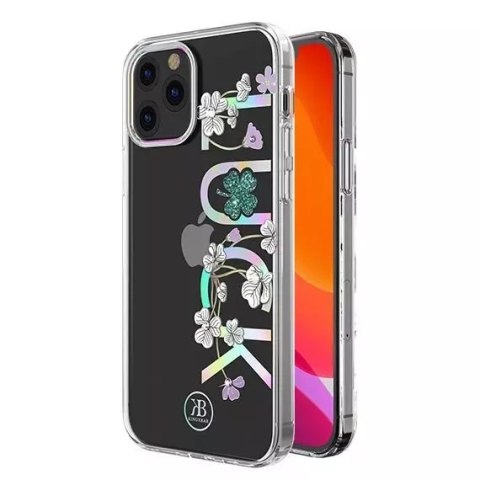 Kingxbar Kingxbar Lucky Series etui ozdobione oryginalnymi Kryształami Swarovskiego iPhone 12 mini przezroczysty (Luck) Kingxbar Kingxbar Lucky Series etui ozdobione oryginalnymi Kryształami Swarovskiego iPhone 12 mini przezroczysty (Luck)