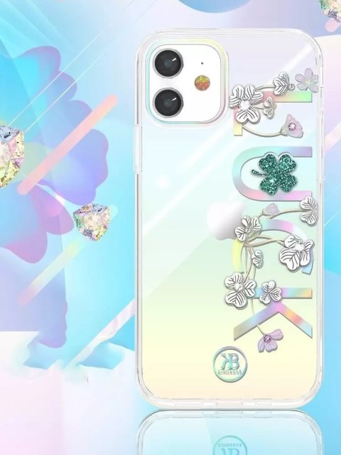 Kingxbar Kingxbar Lucky Series etui ozdobione oryginalnymi Kryształami Swarovskiego iPhone 12 mini przezroczysty (Luck) Kingxbar Kingxbar Lucky Series etui ozdobione oryginalnymi Kryształami Swarovskiego iPhone 12 mini przezroczysty (Luck)