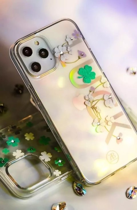 Kingxbar Kingxbar Lucky Series etui ozdobione oryginalnymi Kryształami Swarovskiego iPhone 12 mini przezroczysty (Luck) Kingxbar Kingxbar Lucky Series etui ozdobione oryginalnymi Kryształami Swarovskiego iPhone 12 mini przezroczysty (Luck)