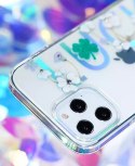 Kingxbar Kingxbar Lucky Series etui ozdobione oryginalnymi Kryształami Swarovskiego iPhone 12 mini przezroczysty (Luck)