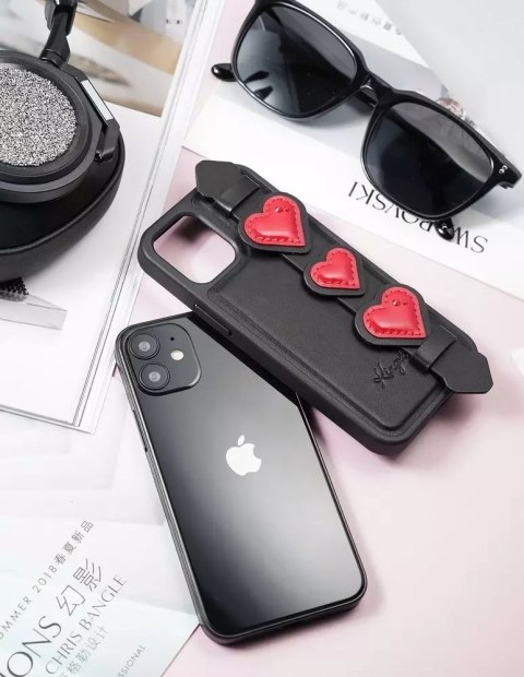 Kingxbar Kingxbar Sweet Series żelowe etui ozdobione oryginalnymi Kryształami Swarovskiego z podstawką iPhone 12 Pro / iPhone 12 niebiesk Kingxbar Kingxbar Sweet Series żelowe etui ozdobione oryginalnymi Kryształami Swarovskiego z podstawką iPhone 12 Pro / iPhone 12 niebiesk