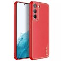 Dux Ducis Dux Ducis Yolo eleganckie etui pokrowiec ze skóry ekologicznej Samsung Galaxy S22+ (S22 Plus) czerwony