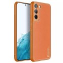 Dux Ducis Dux Ducis Yolo eleganckie etui pokrowiec ze skóry ekologicznej Samsung Galaxy S22+ (S22 Plus) pomarańczowy