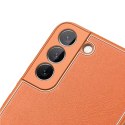 Dux Ducis Dux Ducis Yolo eleganckie etui pokrowiec ze skóry ekologicznej Samsung Galaxy S22+ (S22 Plus) pomarańczowy