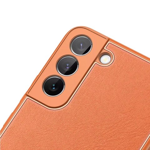 Dux Ducis Dux Ducis Yolo eleganckie etui pokrowiec ze skóry ekologicznej Samsung Galaxy S22+ (S22 Plus) pomarańczowy Dux Ducis Dux Ducis Yolo eleganckie etui pokrowiec ze skóry ekologicznej Samsung Galaxy S22+ (S22 Plus) pomarańczowy