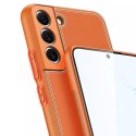 Dux Ducis Dux Ducis Yolo eleganckie etui pokrowiec ze skóry ekologicznej Samsung Galaxy S22+ (S22 Plus) pomarańczowy