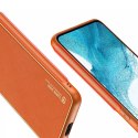 Dux Ducis Dux Ducis Yolo eleganckie etui pokrowiec ze skóry ekologicznej Samsung Galaxy S22+ (S22 Plus) pomarańczowy