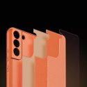 Dux Ducis Dux Ducis Yolo eleganckie etui pokrowiec ze skóry ekologicznej Samsung Galaxy S22+ (S22 Plus) pomarańczowy