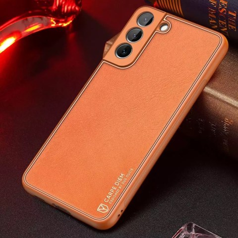 Dux Ducis Dux Ducis Yolo eleganckie etui pokrowiec ze skóry ekologicznej Samsung Galaxy S22+ (S22 Plus) pomarańczowy Dux Ducis Dux Ducis Yolo eleganckie etui pokrowiec ze skóry ekologicznej Samsung Galaxy S22+ (S22 Plus) pomarańczowy