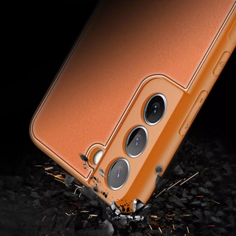 Dux Ducis Dux Ducis Yolo eleganckie etui pokrowiec ze skóry ekologicznej Samsung Galaxy S22+ (S22 Plus) pomarańczowy Dux Ducis Dux Ducis Yolo eleganckie etui pokrowiec ze skóry ekologicznej Samsung Galaxy S22+ (S22 Plus) pomarańczowy