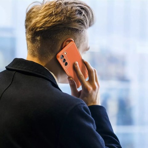 Dux Ducis Dux Ducis Yolo eleganckie etui pokrowiec ze skóry ekologicznej Samsung Galaxy S22+ (S22 Plus) pomarańczowy Dux Ducis Dux Ducis Yolo eleganckie etui pokrowiec ze skóry ekologicznej Samsung Galaxy S22+ (S22 Plus) pomarańczowy