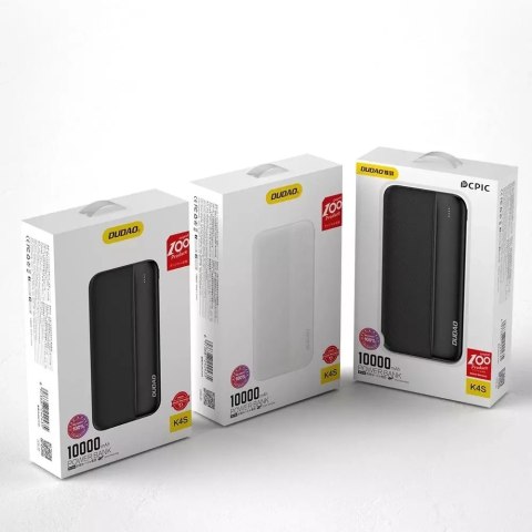 Dudao Dudao K4S powerbank 2x USB Typ A 10000mAh 5V/2A czarny Dudao Dudao K4S powerbank 2x USB Typ A 10000mAh 5V/2A czarny