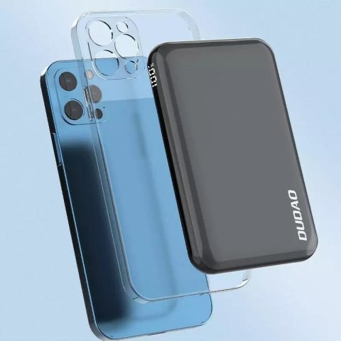 Dudao Dudao TGK1 powerbank z ładowarką bezprzewodową 15W 10000mAh czarny (TGK1-czarny) Dudao Dudao TGK1 powerbank z ładowarką bezprzewodową 15W 10000mAh czarny (TGK1-czarny)
