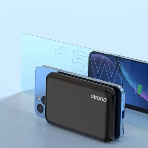 Dudao Dudao TGK1 powerbank z ładowarką bezprzewodową 15W 10000mAh czarny (TGK1-czarny) Dudao Dudao TGK1 powerbank z ładowarką bezprzewodową 15W 10000mAh czarny (TGK1-czarny)