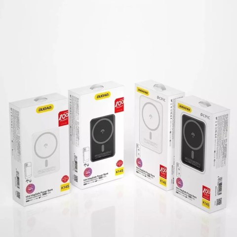 Dudao Dudao bezprzewodowy powerbank MagSafe 5000mAh czarny (K14S) Dudao Dudao bezprzewodowy powerbank MagSafe 5000mAh czarny (K14S)