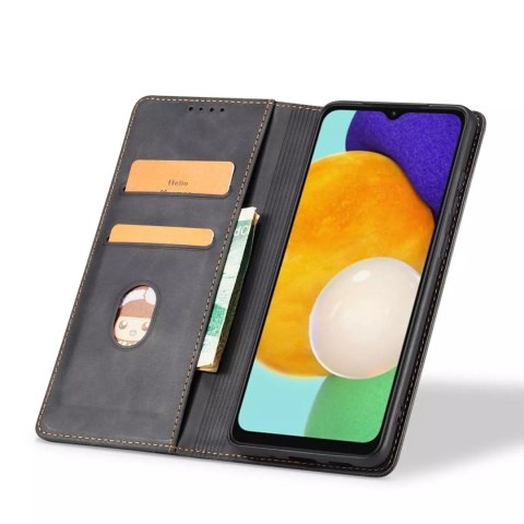 Samsung Magnet Fancy Case etui do Samsung Galaxy A13 5G pokrowiec portfel na karty kartę podstawka czarny Samsung Magnet Fancy Case etui do Samsung Galaxy A13 5G pokrowiec portfel na karty kartę podstawka czarny