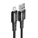 Acefast Acefast kabel MFI USB - Lightning 1,2m, 2,4A czarny (C1-02 black)