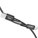 Acefast Acefast kabel MFI USB - Lightning 1,2m, 2,4A czarny (C1-02 black)
