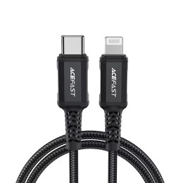 Acefast Acefast kabel MFI USB Typ C - Lightning 1,8m, 30W, 3A czarny (C4-01 C Black)