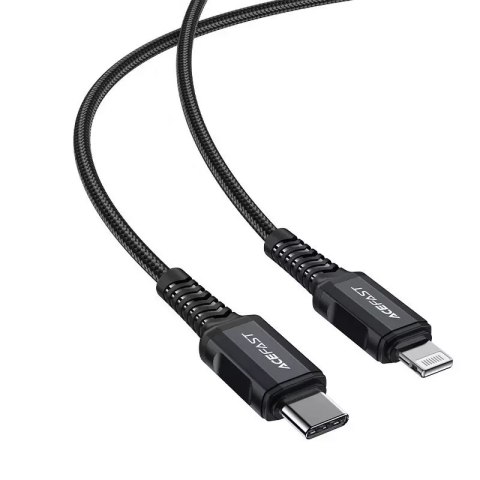Acefast Acefast kabel MFI USB Typ C - Lightning 1,8m, 30W, 3A czarny (C4-01 C Black) Acefast Acefast kabel MFI USB Typ C - Lightning 1,8m, 30W, 3A czarny (C4-01 C Black)