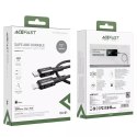 Acefast Acefast kabel MFI USB Typ C - Lightning 1,8m, 30W, 3A czarny (C4-01 C Black)