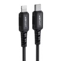 Acefast Acefast kabel MFI USB Typ C - Lightning 1,8m, 30W, 3A czarny (C4-01 C Black)