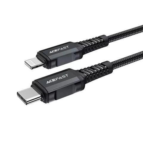 Acefast Acefast kabel MFI USB Typ C - Lightning 1,8m, 30W, 3A czarny (C4-01 C Black) Acefast Acefast kabel MFI USB Typ C - Lightning 1,8m, 30W, 3A czarny (C4-01 C Black)