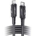 Acefast Acefast kabel MFI USB Typ C - Lightning 1,8m, 30W, 3A czarny (C4-01 C Black)