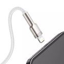 Baseus Baseus Cafule Metal Data kabel USB - Lightning 2,4 A 2 m biały (CALJK-B02)